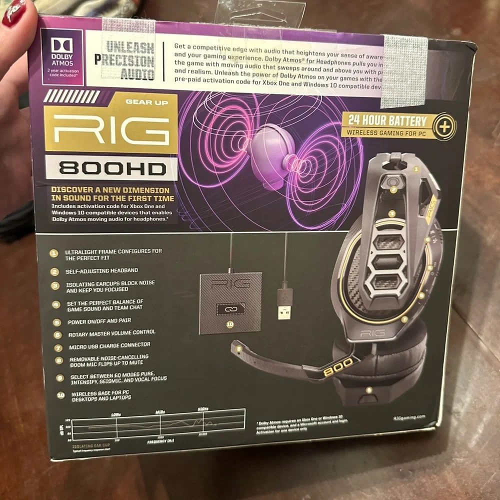 RIG 800hd wireless headpset unopened box. brand new
